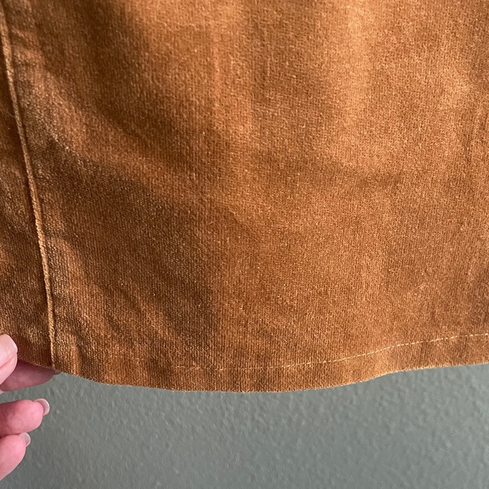 Have Rust-Orange Button-Front Mini Skirt - Picture 5 of 8